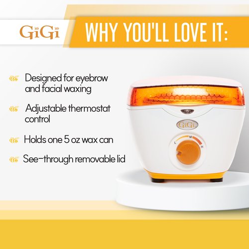 GiGi Hair Removal Wax Warmer, Mini Honee, Warmer for 5 oz. Wax Can