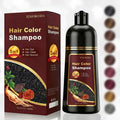 Skiennix Dark Wine Red Hair Dye Shampoo - 100% Gray Coverage for Men & Women | Instant Long-Lasting Color