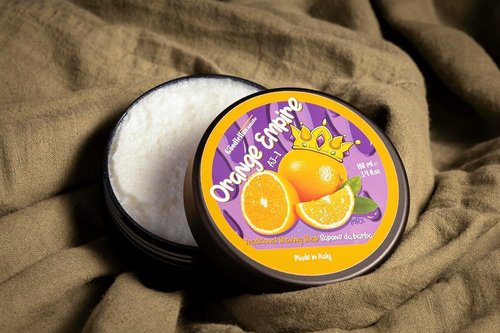 The Goodfellas' Smile, ORANGE EMPIRE (Orange & Citrus), Luxury Italian Shaving Soap, Formulated for Use with A Shaving Brush, Made in Italy