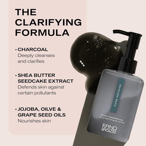 Erno Laszlo Detoxifying Oil Cleanser - Deep Cleanse & Purify Skin | 6.7 Fl Oz