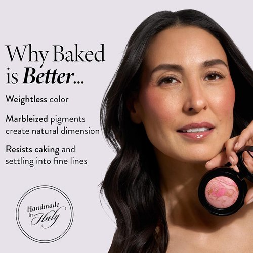 Laura Geller New York Baked Blush-N-Brighten Marbleized Blush - Tropic Hues | Satin Finish, Buildable Color