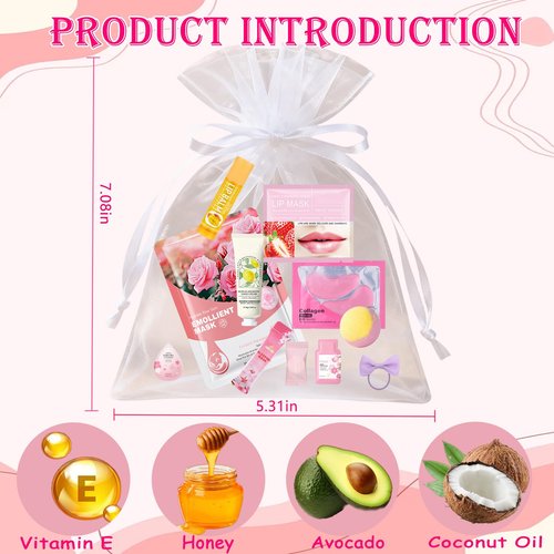 144 PCS Spa Party Supplies for Women Spa Party Favors Include Face and Lip Masks,Hand Cream,Under Eye Patches,Foot Bath Bombs and Hairband,Bulk Birthday Sleepover Party Supplies for Women