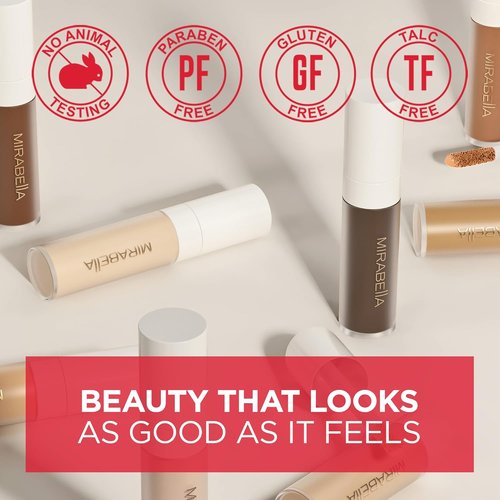 Mirabella Invincible Under Eye Concealer - Full Coverage Hydrating Formula for Dark Circles & Fine Lines | Tan T160