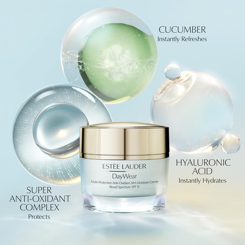 Estée Lauder DayWear Multi-Protection Anti-Oxidant 24H-Moisture Cream SPF 15 | Anti-Aging Moisturizer | Face Moisturizer for Normal/Combination Skin, 1 Ounce
