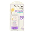 Aveeno Baby Mineral Sunscreen Stick - SPF 50 Protection for Sensitive Skin | Travel Size, 0.47 oz