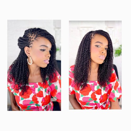 BiAdé Hair Afro Kinky Bulk Human Hair Extensions 50g Natural Black (Color 1B) - For Braiding, Locs, Twists, Crochet Styles (16 Inch)