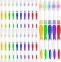 Codweny Bulk Toothbrushes 30 Pack Colorful Individually Wrapped Disposable Soft Large Brush Head Ergonomics Handle Oral Set for Adults Kids Travel Hotel OCC Airbnb Dentist (30)