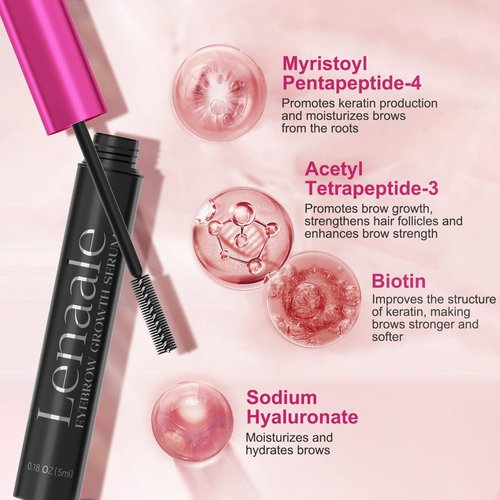 Eyebrow Growth Serum Advanced Eyebrow Serum for Women Eye Brow Serum for Growth Thicker, Fuller, Naturally Beautiful Brows - 5mL