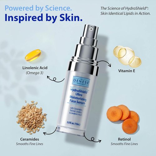 Dr. Denese SkinScience HydroShield Retinol Serum - Hydrating Anti-Aging Formula, 0.5 oz Travel Size | Cruelty-Free