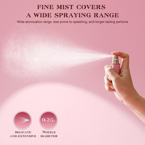 kuangre 10ml Atomizer Perfume Spray Bottle, Empty Cologne Dispenser, Portable Sprayer Travel Essentials for Many Scenes Gifts.