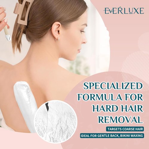 EVERLUXE Wax Beads, 1LB Hard Wax Beans for Hair Removal Sensitive Skin, Hard Wax Perfect for Full Body, Brazilian Hard Wax Beads for Bikini waxing