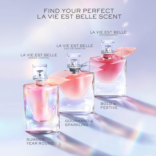 Lancôme La Vie Est Belle Eau de Parfum Set - Long-Lasting Fragrance with Iris & Vanilla - 3.4 Fl Oz & 0.34 Fl Oz