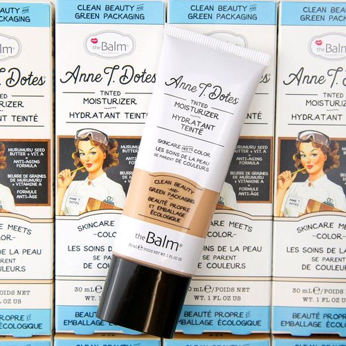 theBalm Anne T. Dotes Tinted Moisturizer - Medium Skin Tone, 1 Fl Oz | Flawless Finish & Hydration
