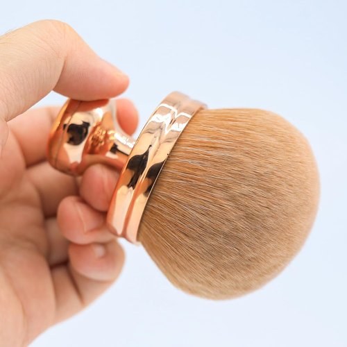 Skiennix Extra Large Body Makeup Brush - 74mm Wide-Headed Kabuki Brush for Self Tanner & Bronzer Blend | Includes Drawstring Bag