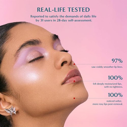 FLORASIS Dewy Touch Tinted Lip Balm - Hydrating Lip Mask for Dry Lips | Aromatic Peach, 1 Count