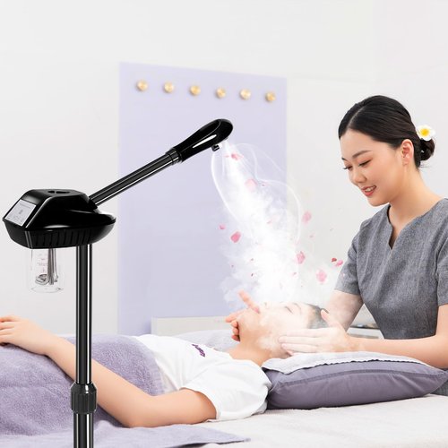 LKT COBTAC Face Steamer Professional,Steamer for Facial on Wheels,Ozone Face Steamer for Deep Facial Cleansing