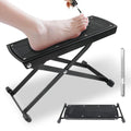 Pedicure Foot Rest, 6-Height Adjustable Non-Slip Foot Stand for Easy at Home Pedicures, Foldable Stool