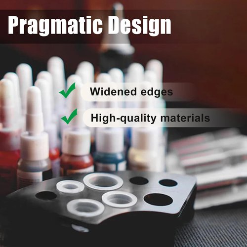 Tatoo Ink Caps Kit - SOTICA 500pcs Tattoo Ink Cups Mixed Size with 2pcs Tattoo Ink Holders Plastic Tattoo Cups with Holders for Tattoo Supplies