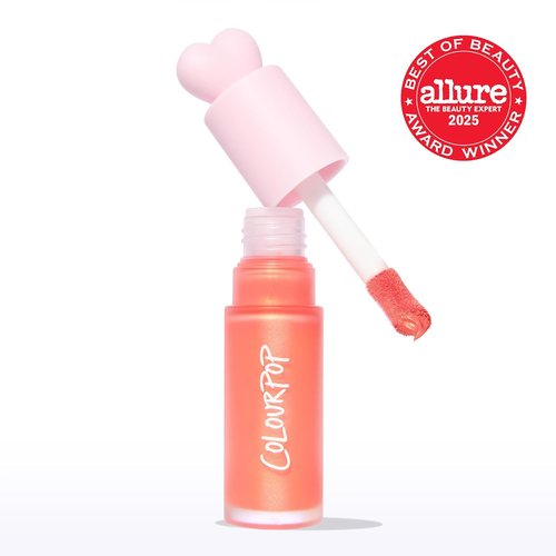 ColourPop Weightless Liquid Blush - Hydrating Cheek Color with Hyaluronic Acid - Glowy Pearl Finish - Perfect Peach (0.3 Fl Oz)