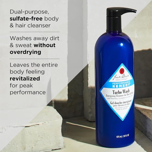 Jack Black Body & Hair Cleanser - Sulfate-Free Men's Body Wash & Shampoo for All Skin Types