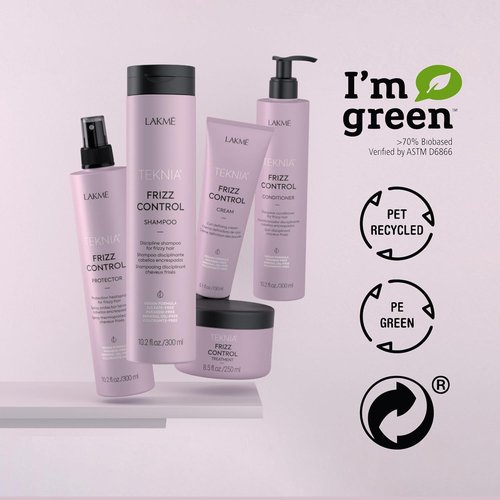 LAKMÉ Teknia Frizz Control Protector - Anti-Frizz Heat Protection Spray for Curly Hair | 10.2 Fl Oz