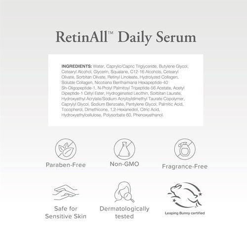 SeroVital Beauty RetinAll Daily Serum - Anti-Wrinkle Retinoid Face Serum for Women | 1 oz