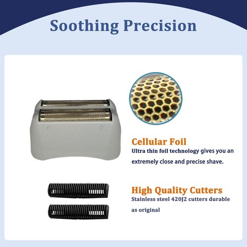 Shaver Foil Replacement Compatible with Andis Foil Shaver TS-1 TS-2 17150 17200 17235,Replaces Foil and Blades (1Pcs)