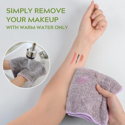 SINLAND Microfiber Face Cloths Highly Absorbent Washcloths Soft Feel Fingertip Towels Multi-Purpose Wash Cloths for Bathroom, Gym, Hotel, Spa and Kitchen, 12Inch x 12Inch