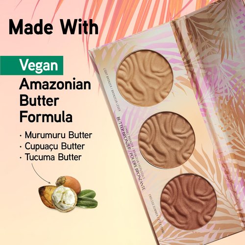 Physicians Formula Murumuru Butter Bronzer Palette Set | Nourishing Bronzer, Highlighter & Blush - Vegan & Cruelty-Free