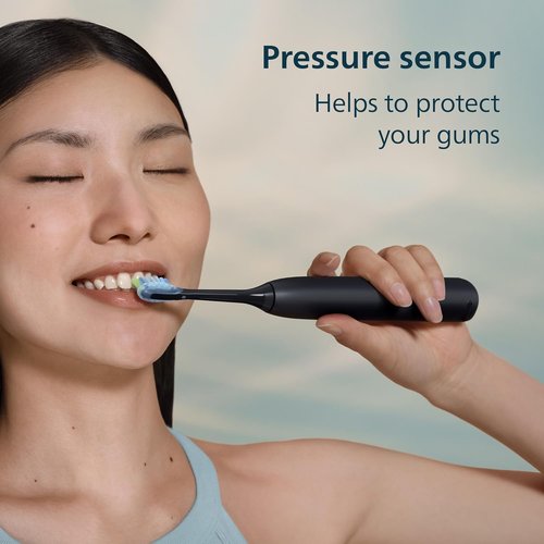 Philips Sonicare 5900 Series Electric Toothbrush - Advanced Sonic Technology, Pressure Sensor, 6 Settings | Black, Model HX7131/02