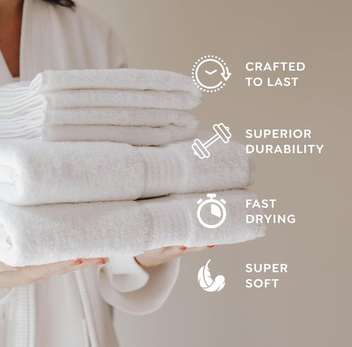 1888 Mills 8 Pack Premium Washcloth Set, True Classics Premium Cotton Blend, Super Soft and Highly Absorbent Washcloths for Bathroom, Hotels, Spa and Gym, Taupe