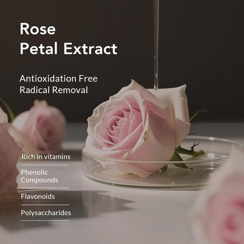 Kustie Rose Body Wash - Moisturizing Floral Cleanser with Rose Water & Hyaluronic Acid | 16.9 fl oz