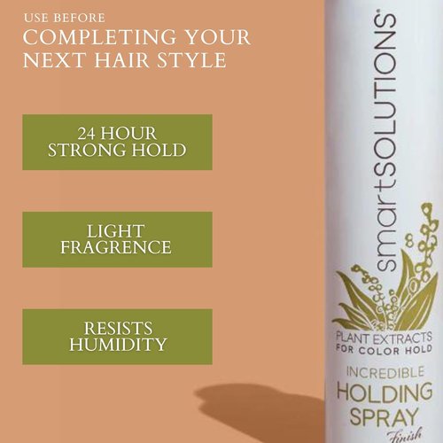 SMART SOLUTIONS Incredible Holding Spray - 10 oz | 24-Hour Humidity Resistance | Tames Frizz & Non-Sticky Finish