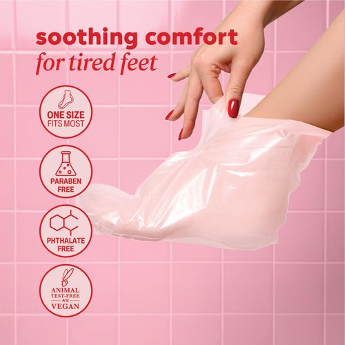 Onyx Professional Epsom Salt Foot Mask, 6 Pairs - Made with Epsom Salt and Chamomile, Helps Fight Swelling and Soreness, Relax Tired Feet, Easy-to-use Booties, One Size Fits All