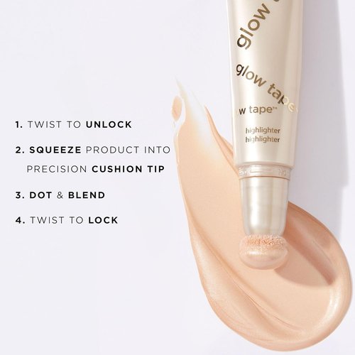 Tarte Glow Tape Highlighter - Illuminating Makeup with Buildable Mineral Pigments & Shea Butter, Vegan