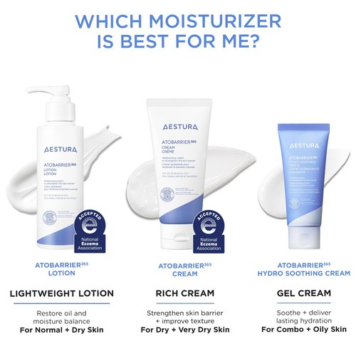 AESTURA ATOBARRIER365 Lightweight Korean Face Moisturizer with Ceramides | Strengthens Barrier, Fast-Absorbing Hydration, Suitable for Dry, Normal & Sensitive Skin, 90ML / 3.04 fl. Oz.