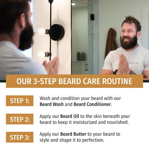 Live Bearded Beard Butter - All-Natural Leave-In Conditioner & Softener | 3 fl oz - 1880 Scent: Bourbon, Bitters, Citrus