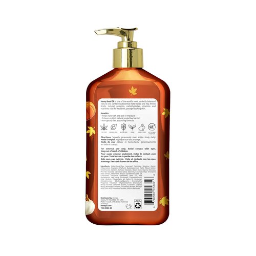 Hempz Spiced Pumpkin Pie Body Moisturizer - Fall Skin Care Lotion for Men & Women | 17 fl. oz.