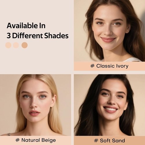 KIMUSE Color Changing Foundation - 4-in-1 Smart Shade Makeup | Waterproof & Long-Lasting Tinted Moisturizer for All Skin Tones