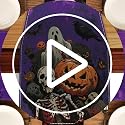 Purple Halloween Pumpkin Table Runner 13x72 Inches Spooky Decor for Dining
