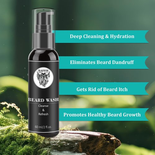 Birthday Gifts for Men - Beard Kit w/Beard Oil & Balm, Beard Brush & Comb, Beard Wash/Shampoo for Men's Self-care, Anniversary | Birthday Gifts for Him Husband Boyfriend Dad Son Friend Brother