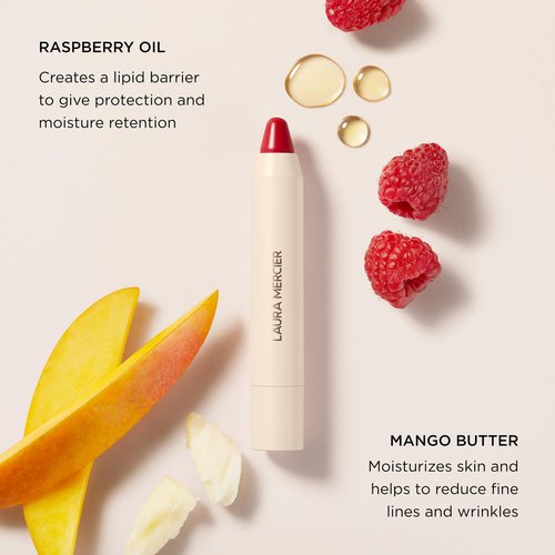 Laura Mercier Petal Soft Lipstick Crayon, 24HR Lip Softening Hydration, 12HR Sheer Matte Lip Color, Comfortable Weightless Wear, Diffused, Blurred Effect, 382 Laura - Plum red
