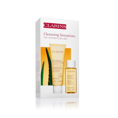 Clarins Hydrating Gentle Foaming Cleanser - Revitalizes & Balances Skin | Soap-Free, SLS-Free | Green Formula with Organic Aloe Vera
