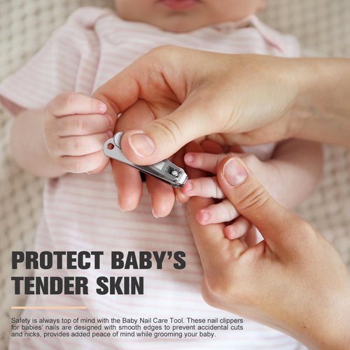 FERYES Kids Nail Clippers - Small Jaw Precise Baby Nail Trimmer Fingernail Clippers for Toddler, Child, Infant - Safe & Precise Nail Grooming Tool for Baby