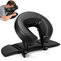 Hdenmist Face Down Tabletop Massage Kit, Adjustable Massage Headrest Face Cradle with Hand Rest Pad Universal Table Face Pillow for Office Desk & Spa Table Bed, Portable Ergonomic - Black
