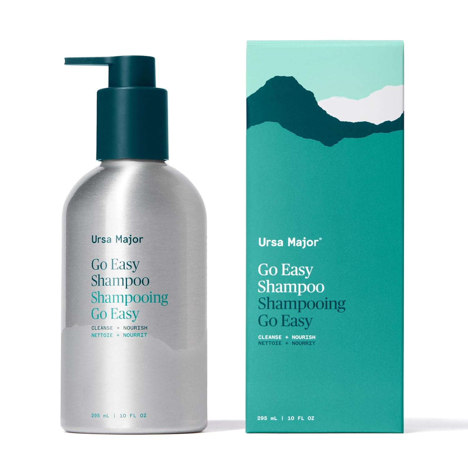 Ursa Major Go Easy Shampoo - Natural, Sulfate-Free Formula for All Hair Types | 10 oz | Vegan & Cruelty-Free