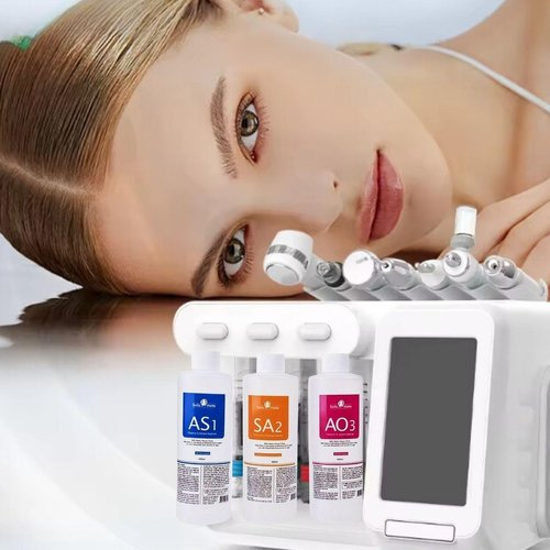 Nielies Professional Hydro Peeling Solution for Hydrodermabrasion Machines – Bubble Solution for All Skin Types (AS1, SA2, AO3) – Deep Cleansing, Hydration, and Anti-Aging