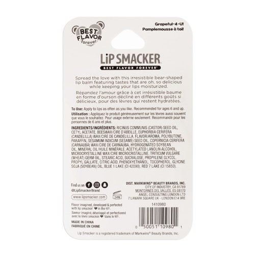 Lip Smacker Grapeful-4-U Sugar Bear Lip Balm | Moisturizing & Flavorful Hydration