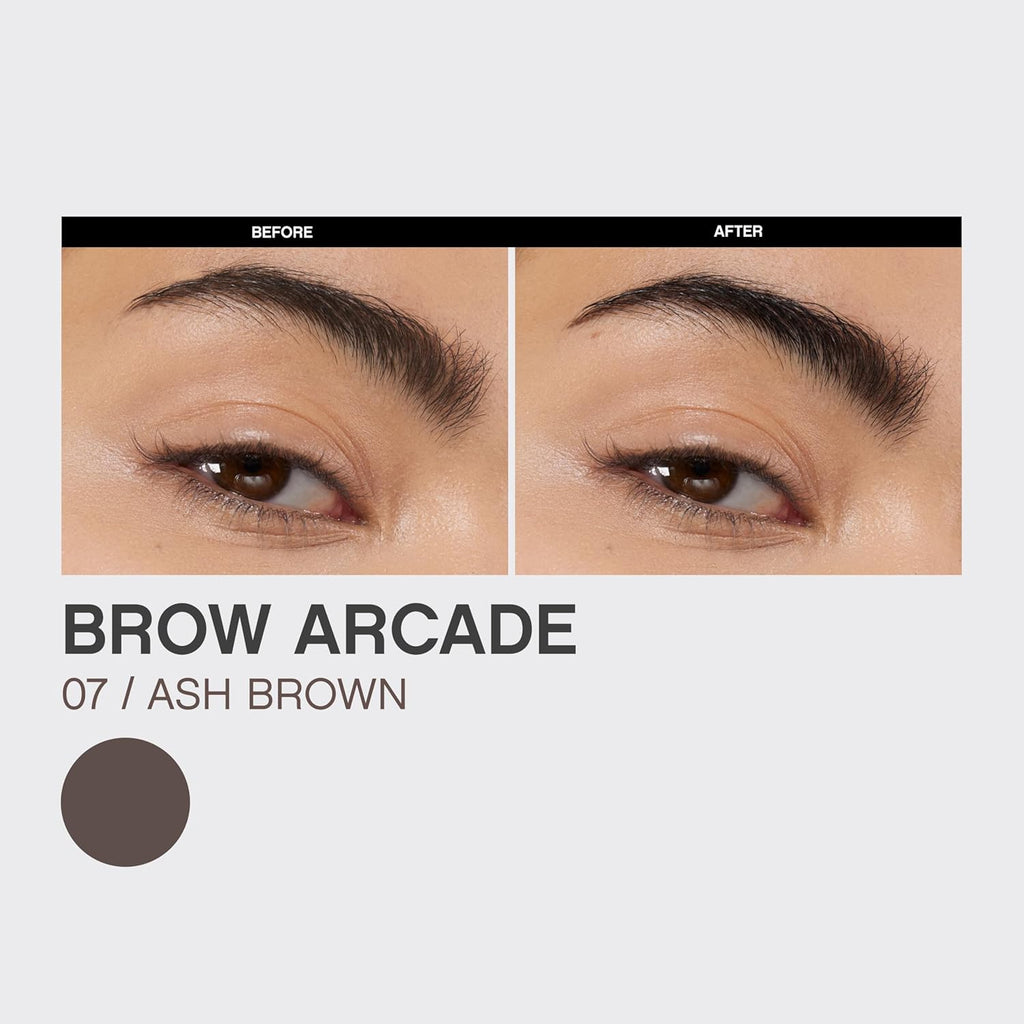 Vivienne Sabó Brow Arcade Eyebrow Pencil - Micro Definer with Brush for Cool Tones | Longwear Smudge-Proof, Shade 07 Ash Brown, 0.035 oz
