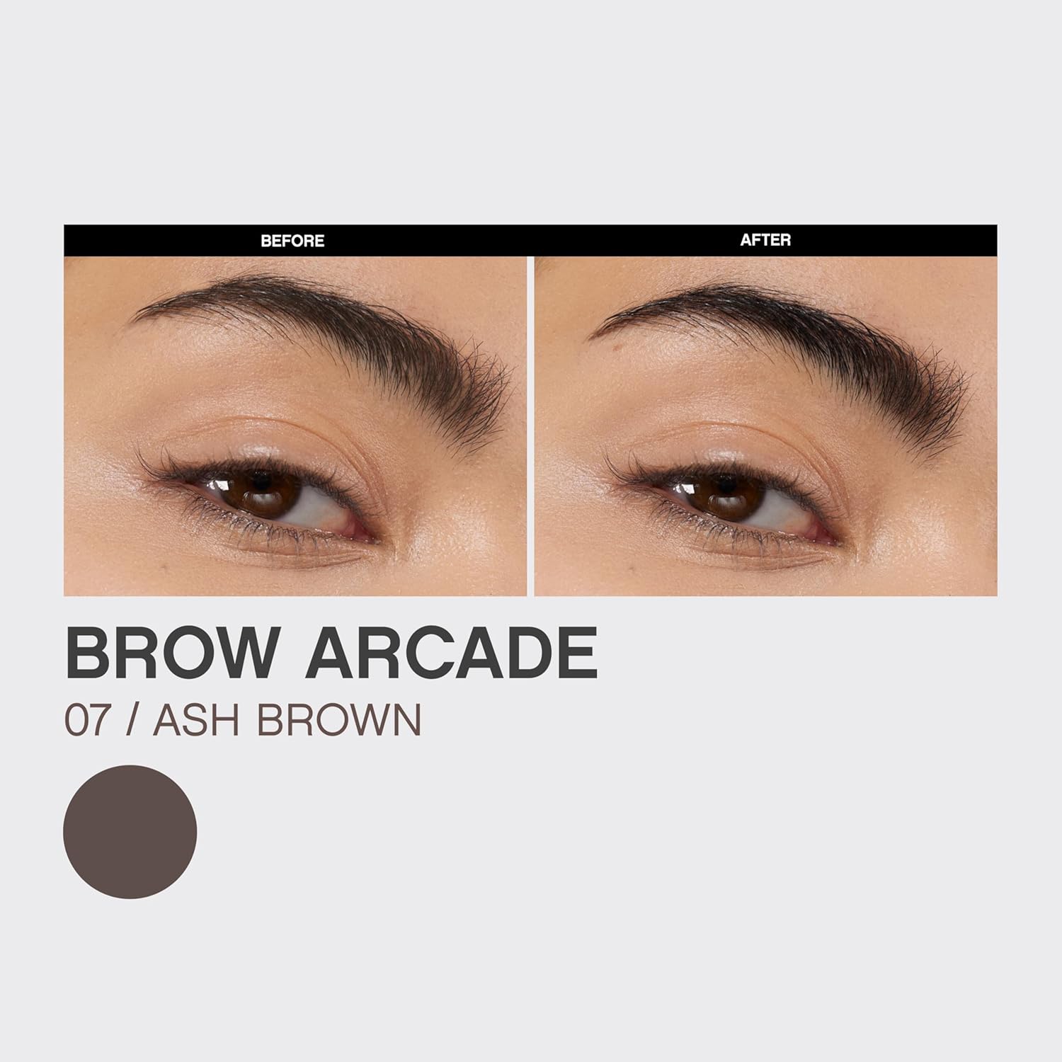 Vivienne Sabó Brow Arcade Eyebrow Pencil - Micro Definer with Brush for Cool Tones | Longwear Smudge-Proof, Shade 07 Ash Brown, 0.035 oz